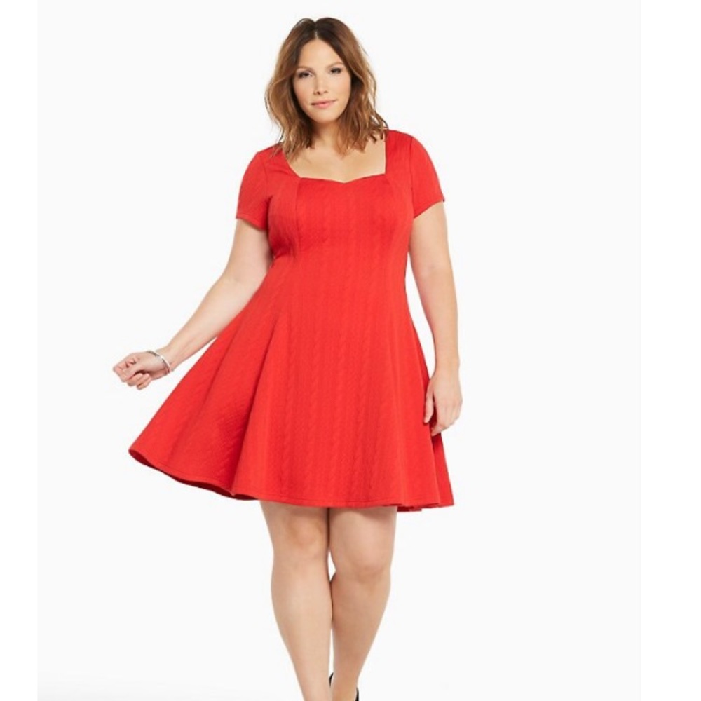 Torrid Textured Knit Skater Dress, 6X